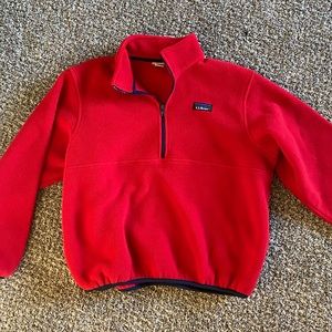VINTAGE LL Bean Fleece Quarterzip